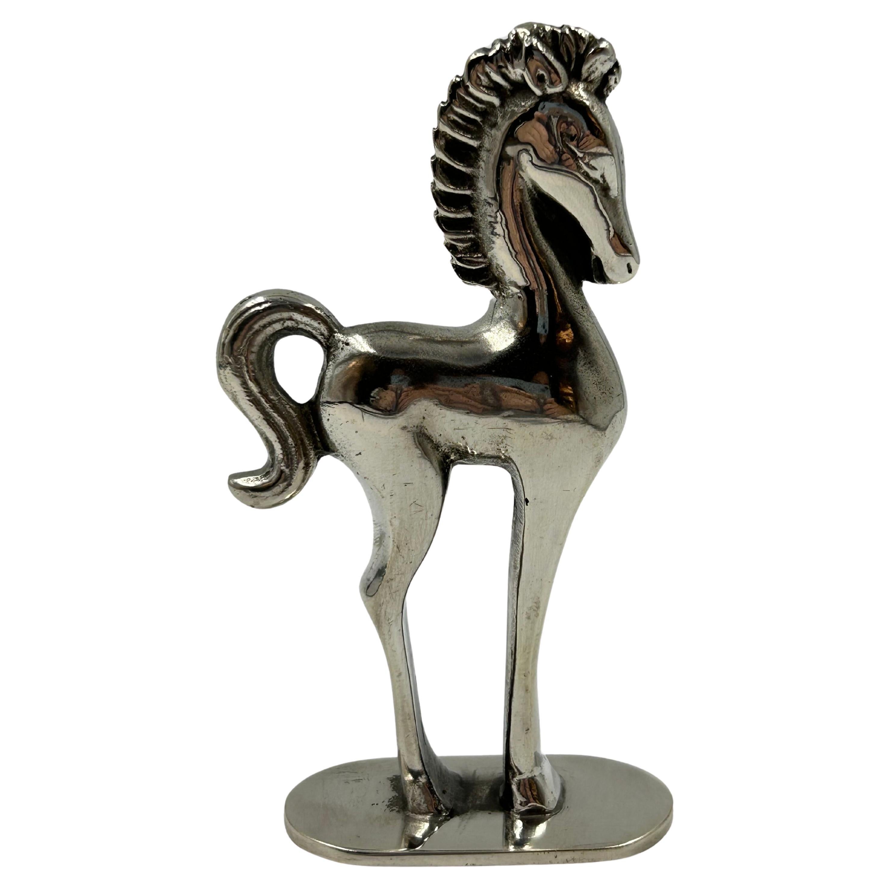 Figurine autrichienne Hagenauer plaquée argent en vente