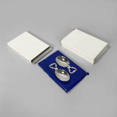 Austrian silver-plated oyster spoons by Solo, 1950s