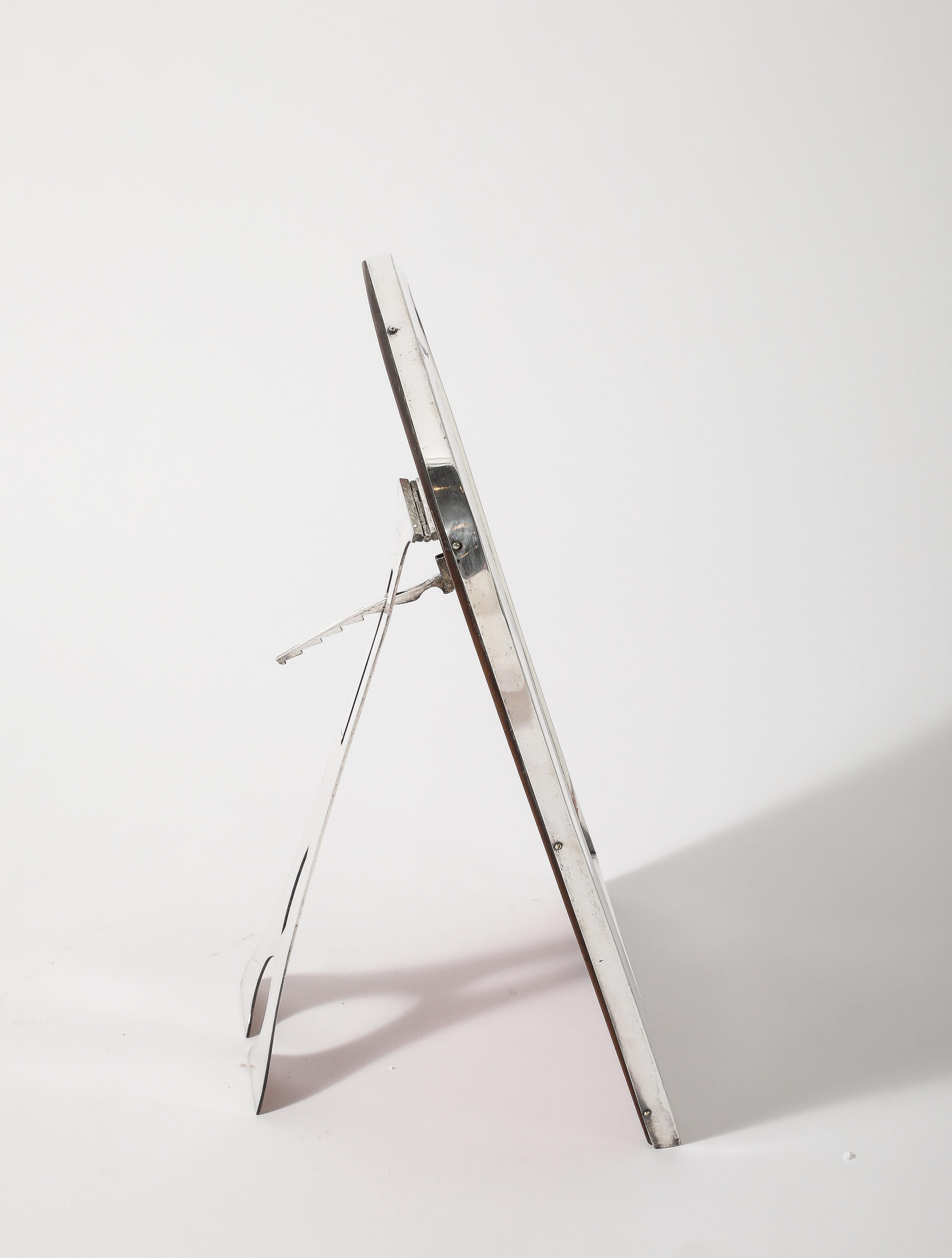 Austrian Silver Toilette Mirror For Sale 7