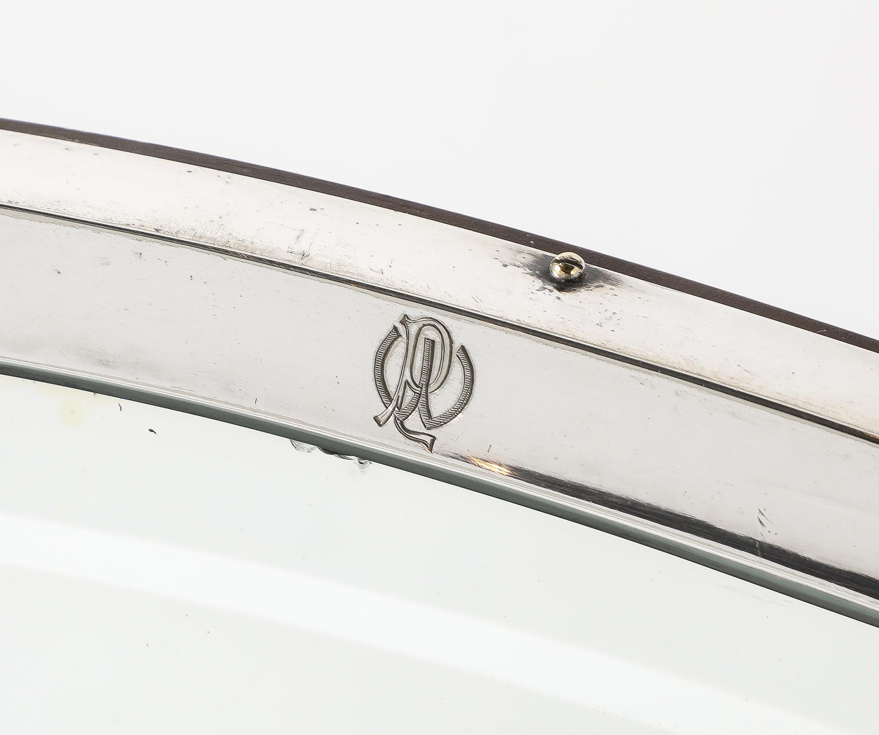 Austrian Silver Toilette Mirror For Sale 2