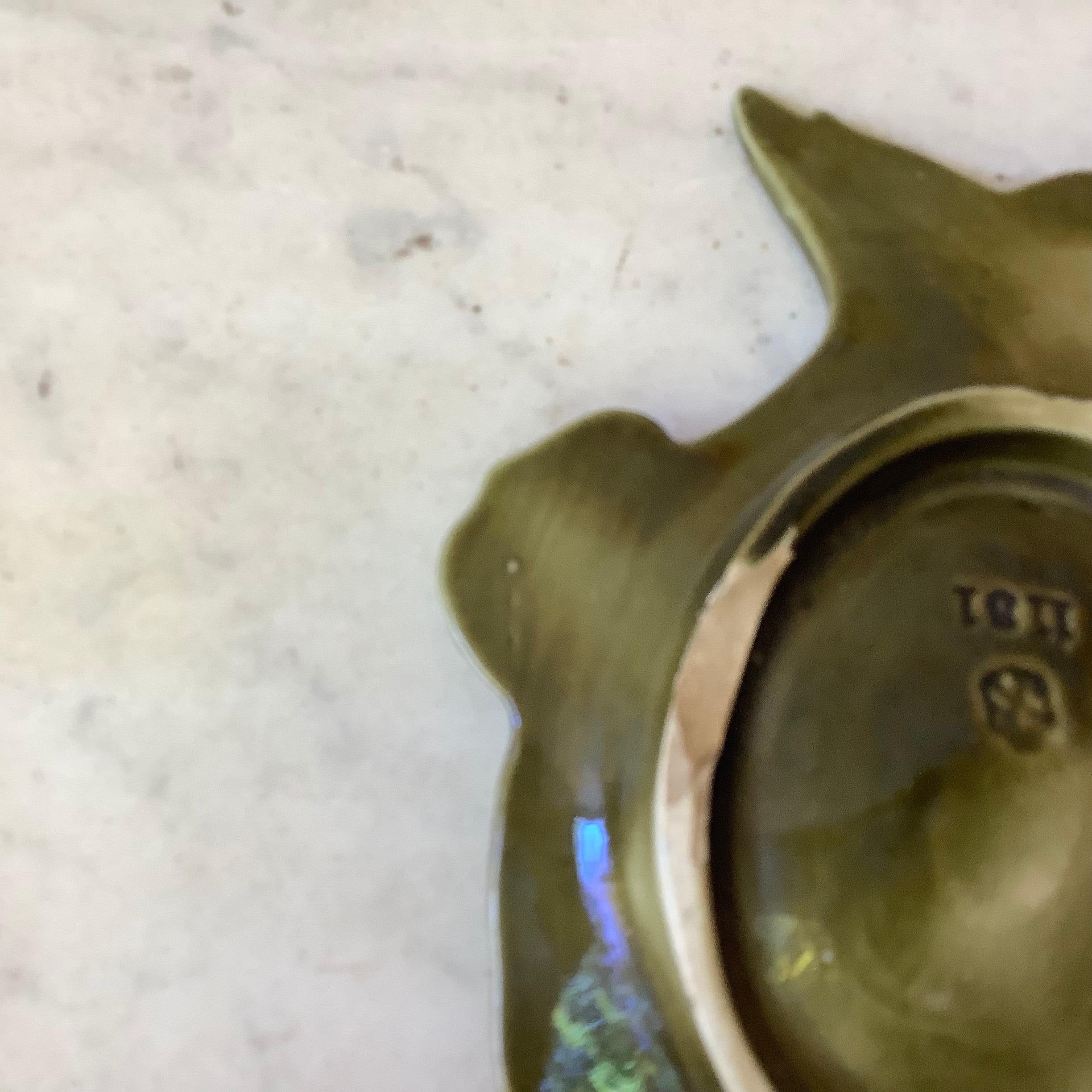 Austrian Small Majolica Fish Platter Krause, circa 1890 In Good Condition In Austin, TX