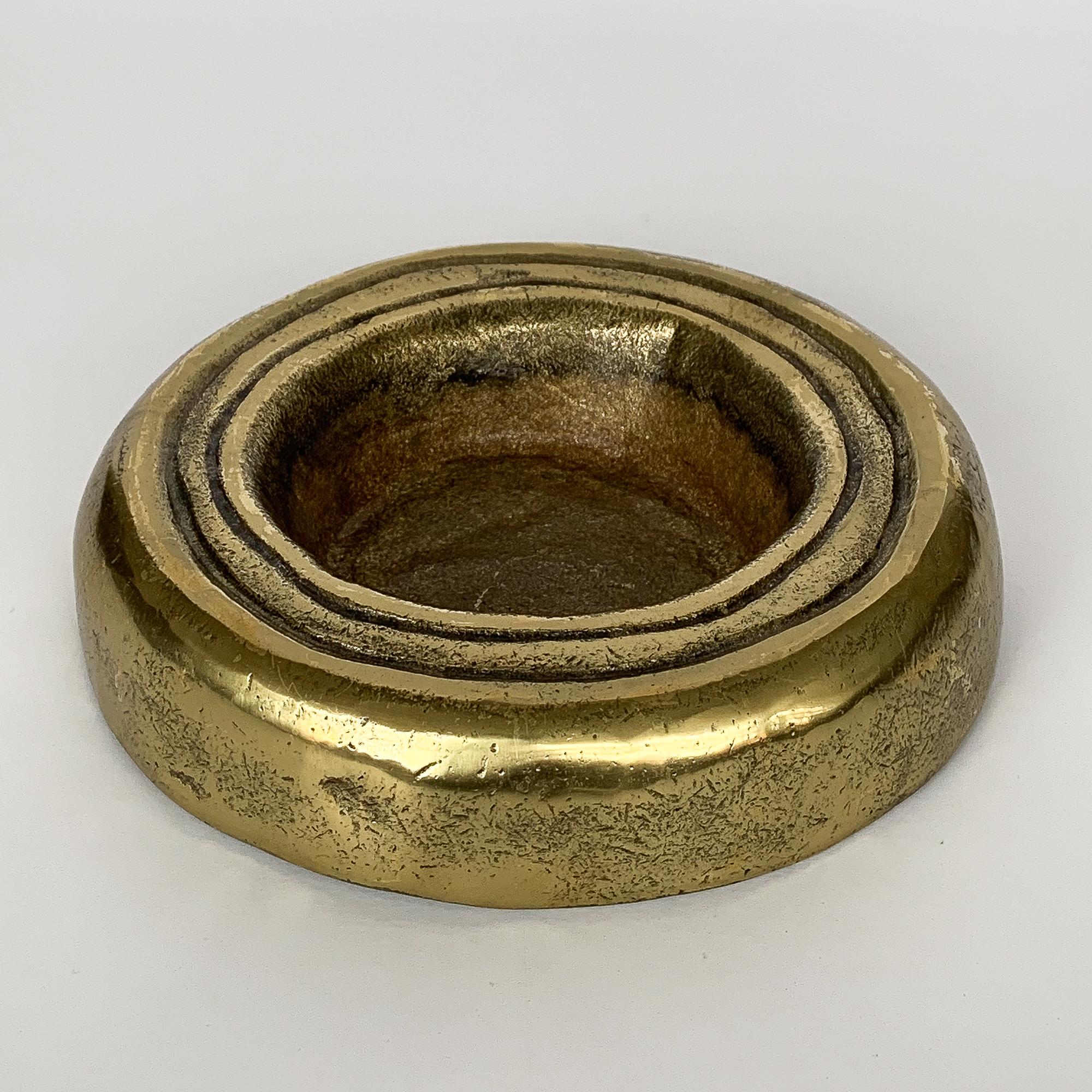 Mid-Century Modern Austrian Solid Brass Bowl or Vide Poche