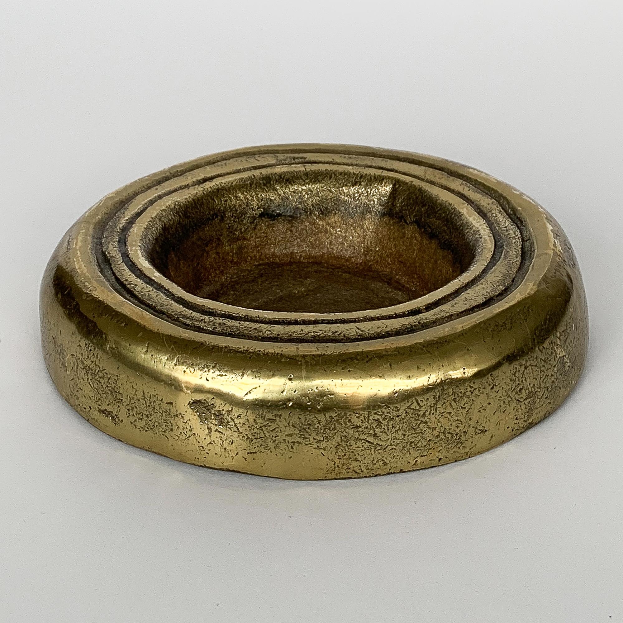 Cast Austrian Solid Brass Bowl or Vide Poche