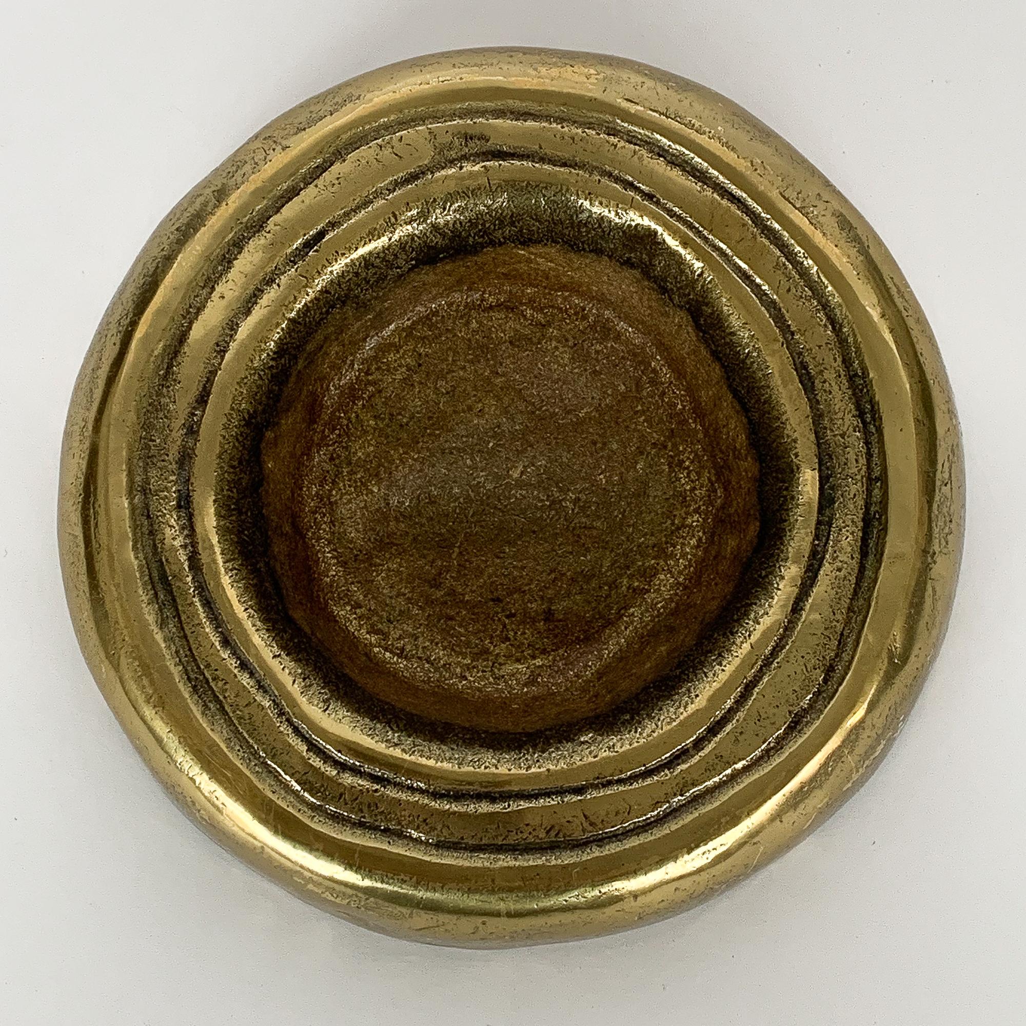 Mid-20th Century Austrian Solid Brass Bowl or Vide Poche