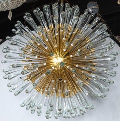 Austrian Sputnik Light Fixtures with 20 Lights, Set of Four