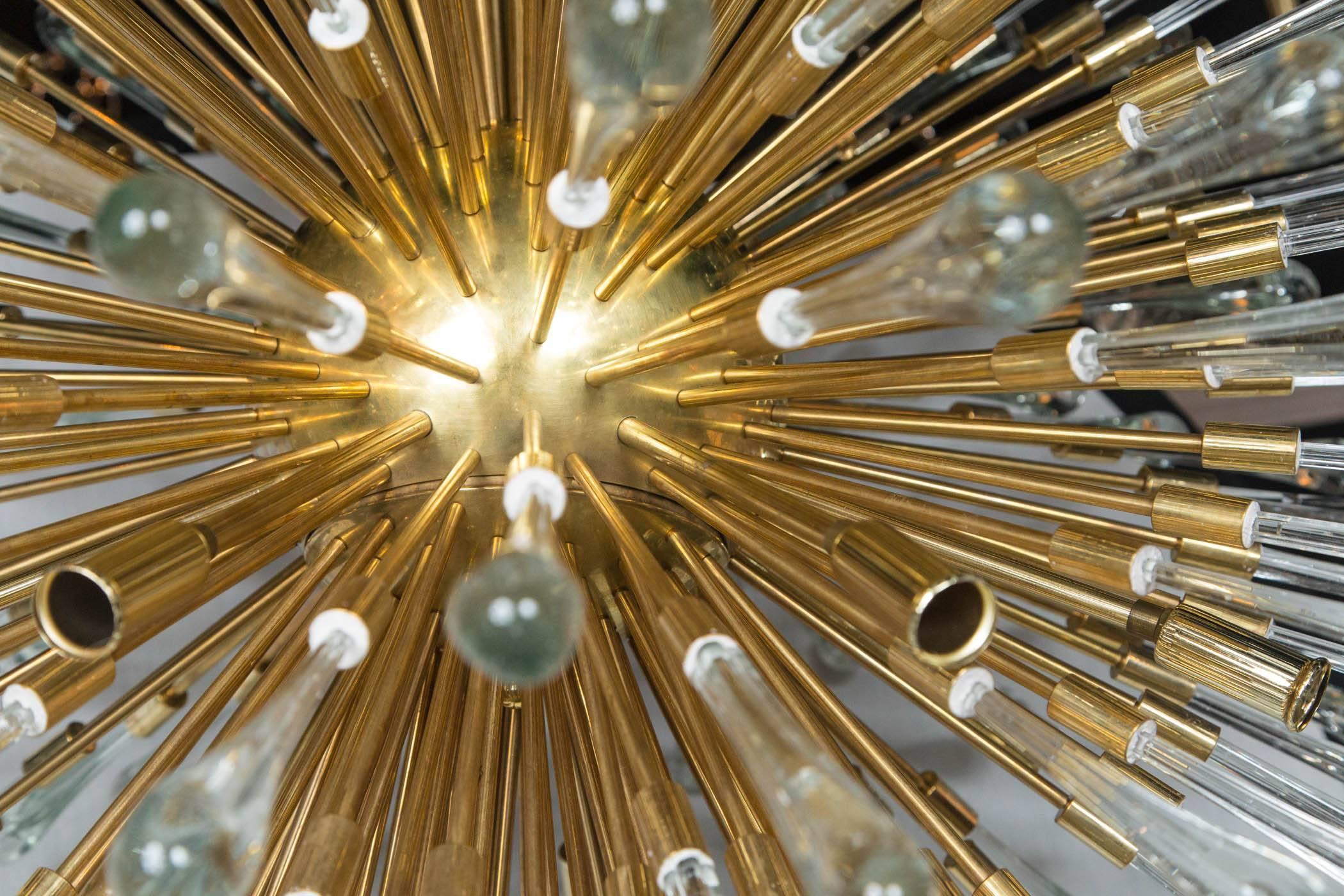 Austrian Sputnik Light Fixtures with 20 Lights, Set of Four For Sale 2
