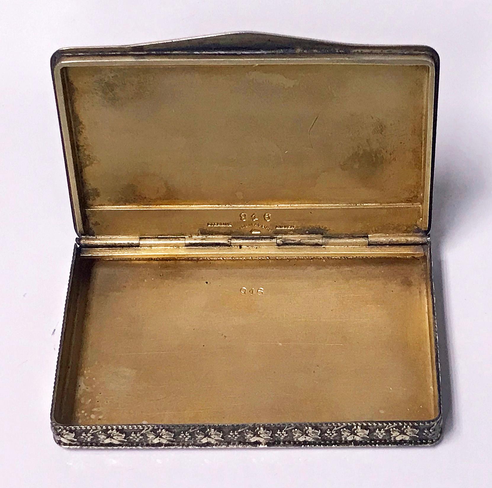 Austrian Sterling Enamel Box, circa 1920 1