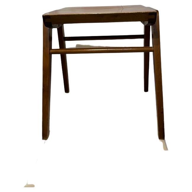 Österreichischer Hocker Roland Rainer, 1955 (Buchenholz) im Angebot