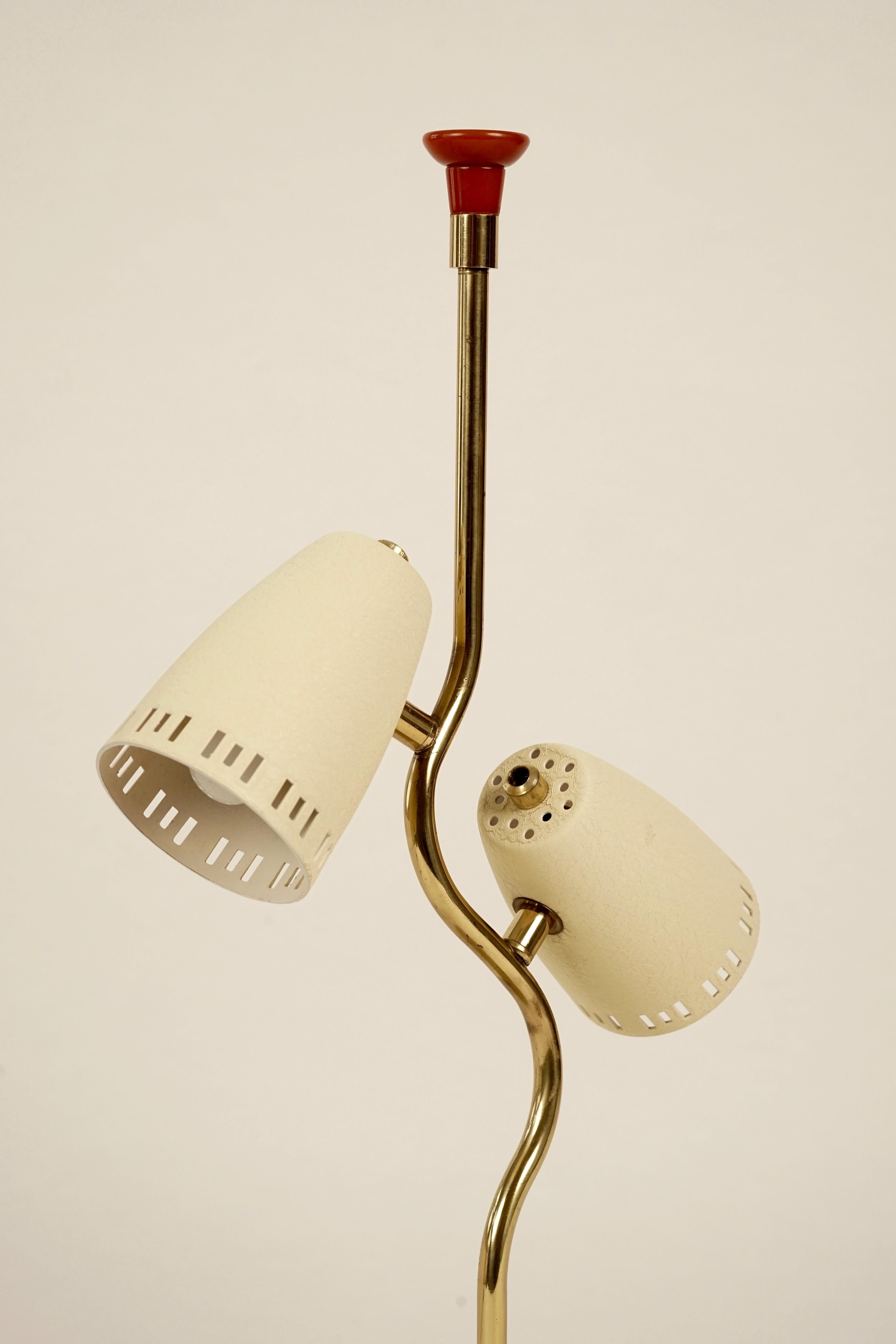 Aluminium Lampes de table autrichiennes des années 1950 en vente