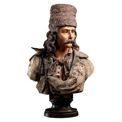 Austrian Terracotta Buste Attributed to Friedrich Goldscheider