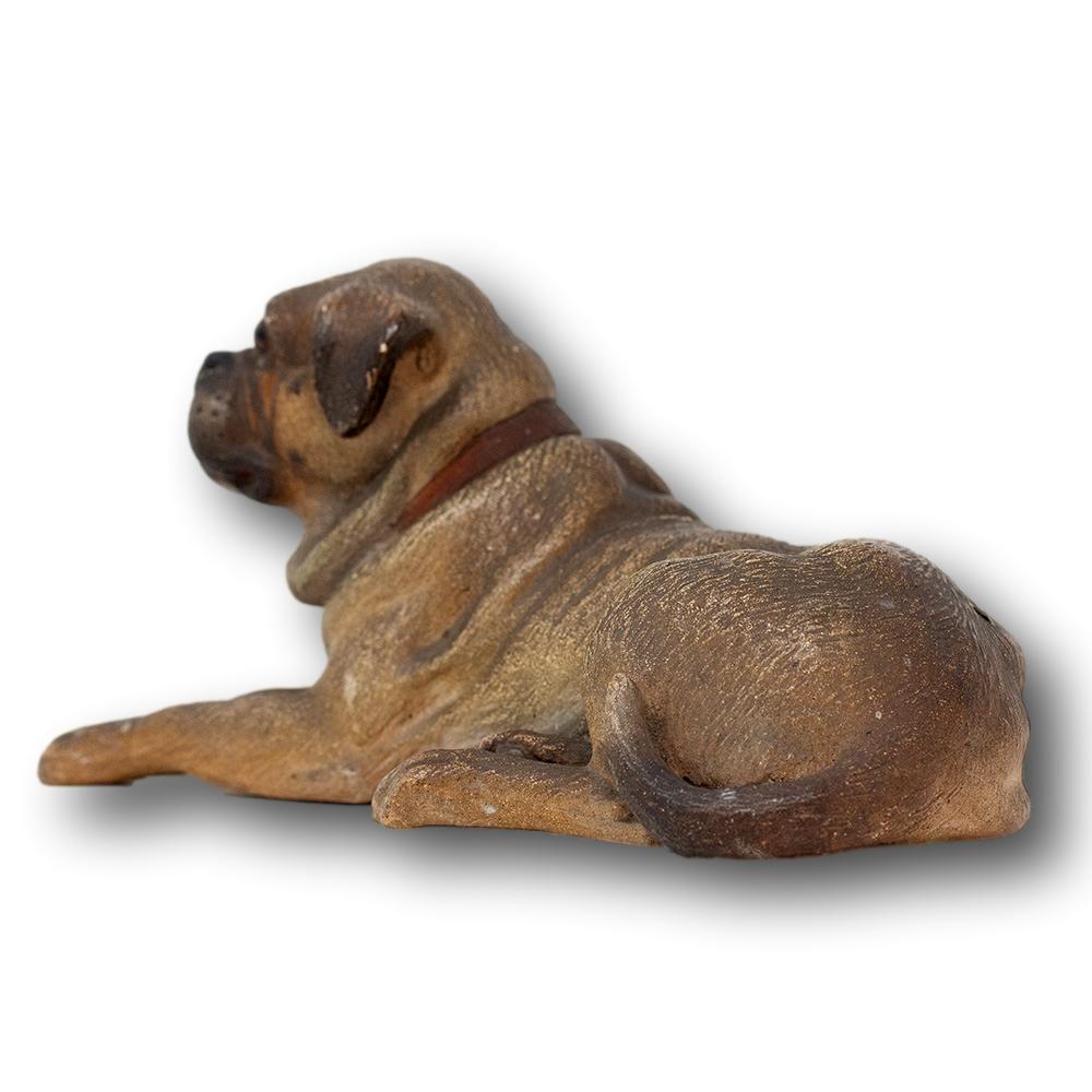 Austrian Terracotta Mastiff Figure 1