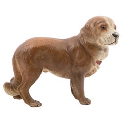Austrian Terracotta Saint Bernard Dog