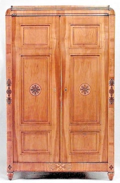 Viennese Biedermeier Maple Armoire