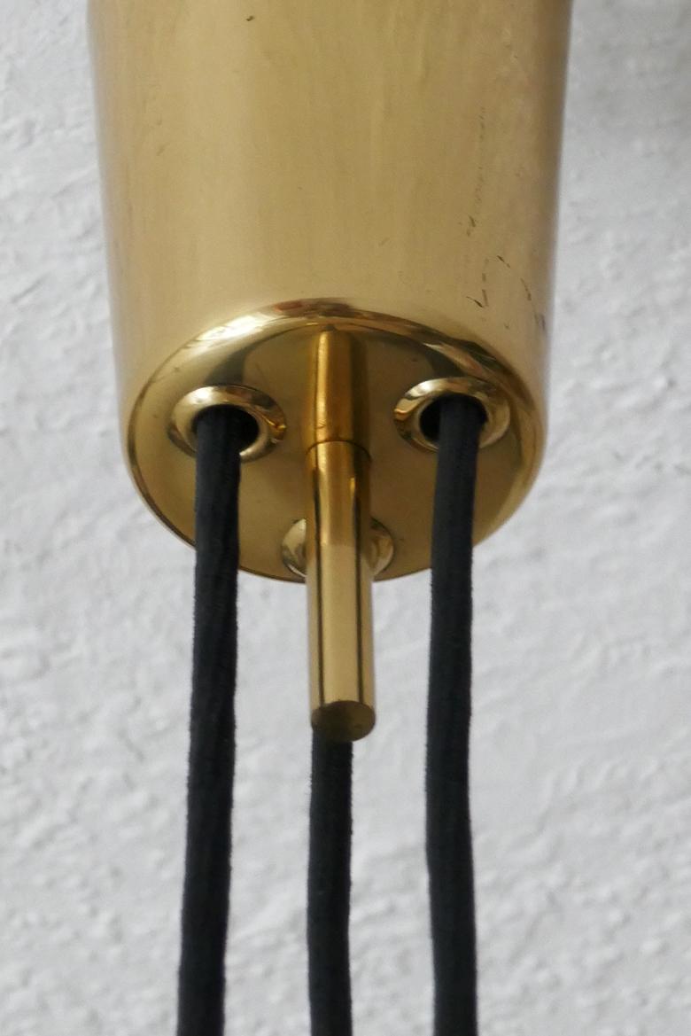 Mid-Century Modern Austrian Vintage Large Adjustable Counterweight Pendant Lamp Loos Hoffmann
