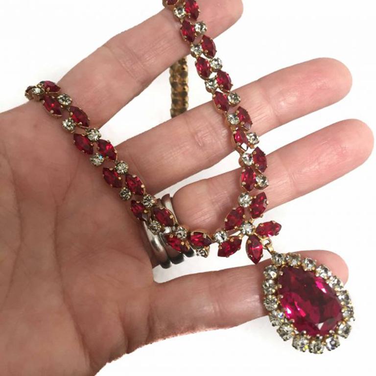 fake ruby necklace