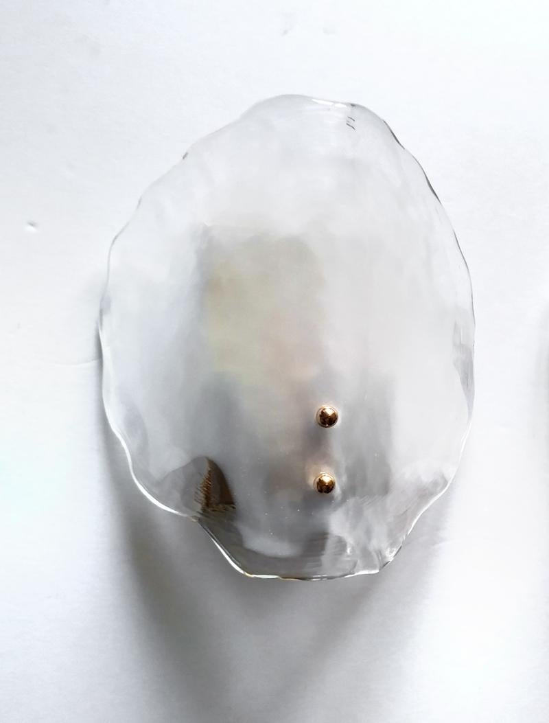 Austrian Vintage Sculptural Murano Glass Wall Light Sconce by Kalmar, 1960s In Good Condition In Berlin, DE