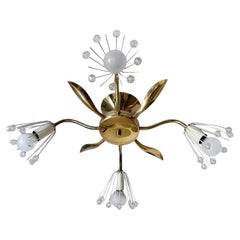 Lampadario austriaco d'epoca da parete o da soffitto, anni '50