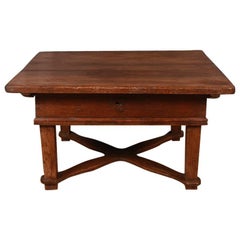 Antique Austrian Walnut Coffee Table