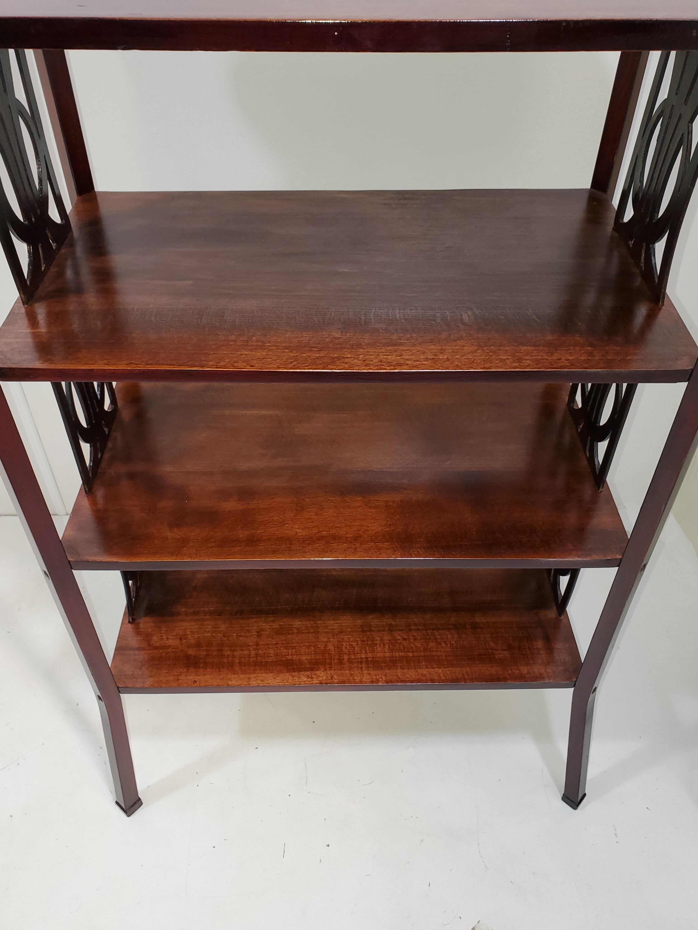 Jugendstil Austrian Wiener Werkstätte Bookcase/ Shelf /Bakers Rack/ Display Stand For Sale