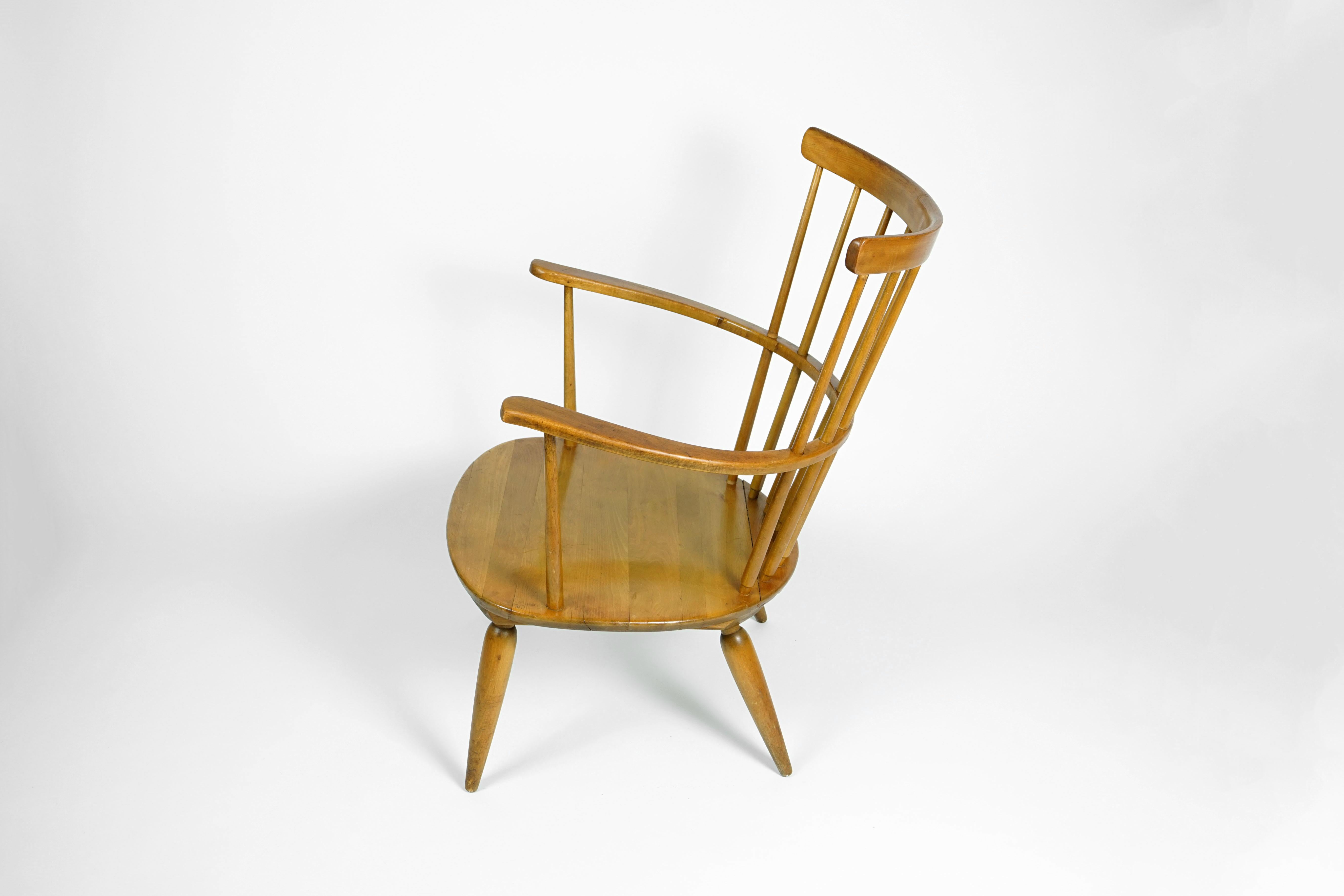 Mid-20th Century Austrian Wiesner-Hager Armchair by Franz Schuster, 1950s For Sale