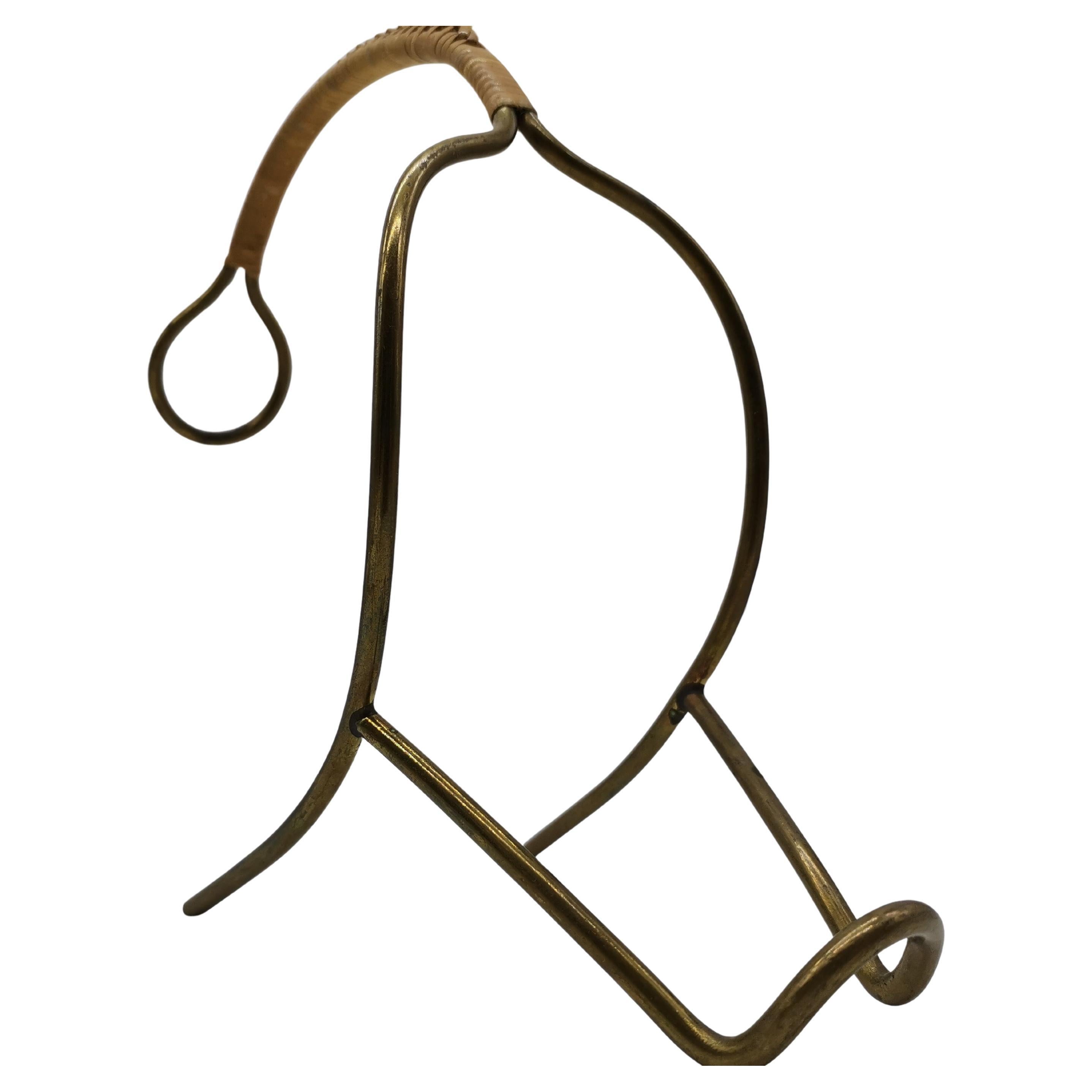 Austrian wine bottle holder, Auböck, 1950 Vienna