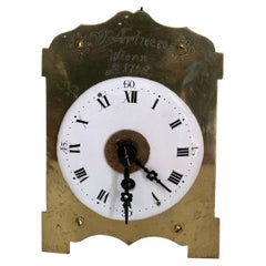 Antique Austrian Zappler Alarm Clock, W Artner, Wienn, 18th Century