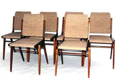 Austro Dining Chairs by Wiesner-Hager, 1950s, Set of Six