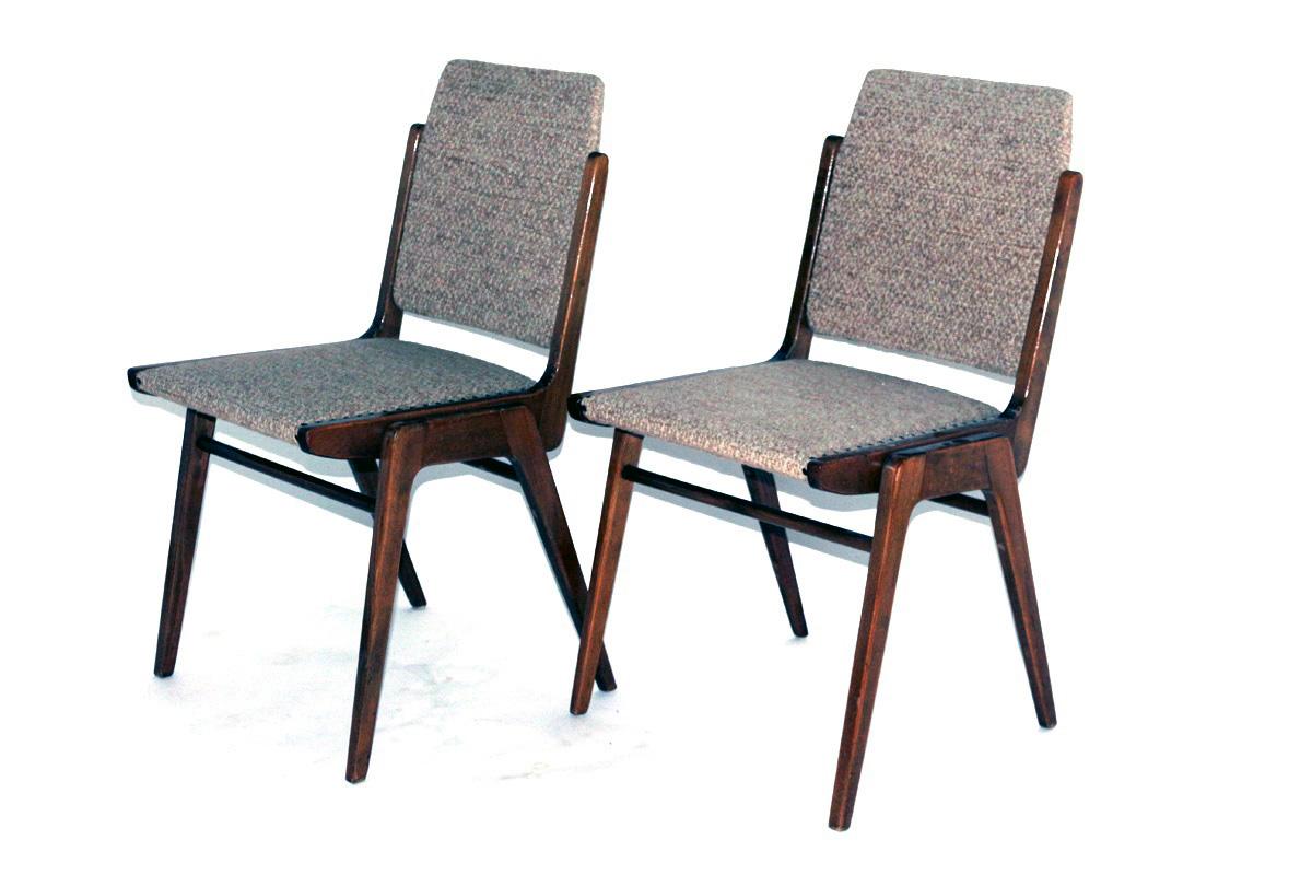 Mid-Century Modern Austro Dining Chairs by Wiesner-Hager, 1950s, Set of Six For Sale