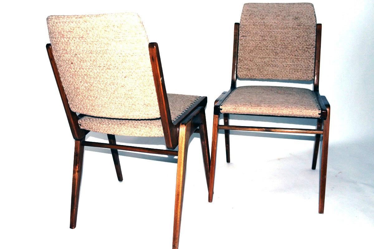 Austrian Austro Dining Chairs by Wiesner-Hager, 1950s, Set of Six For Sale