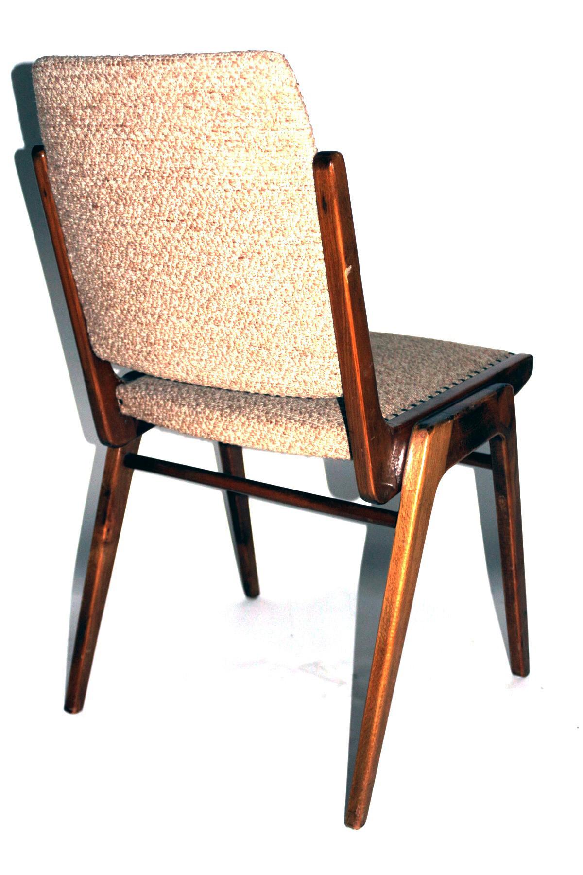 Austro Dining Chairs by Wiesner-Hager, 1950s, Set of Six In Good Condition For Sale In Vienna, AT