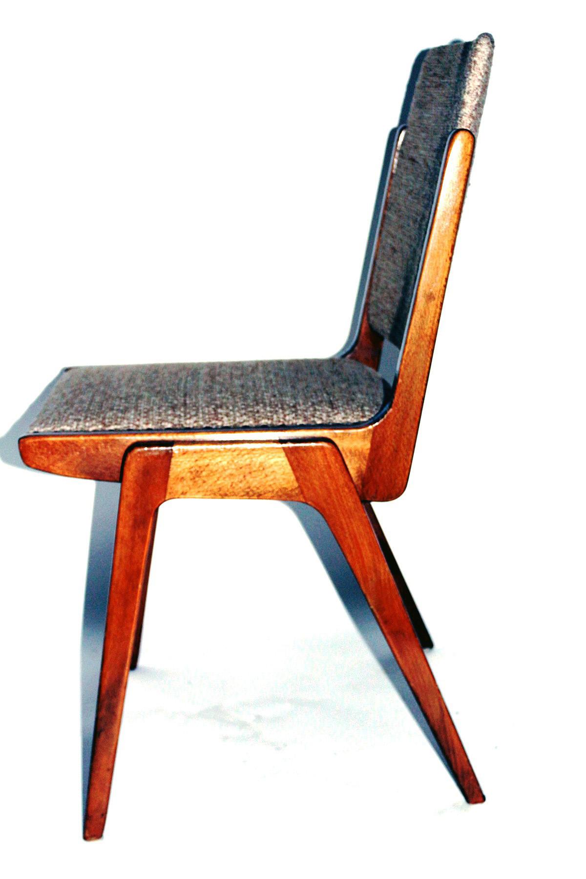 Mid-20th Century Austro Dining Chairs by Wiesner-Hager, 1950s, Set of Six For Sale