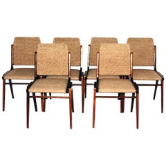 Austro Dining Chairs by Wiesner-Hager, 1950s, Set of Six