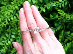 Austro-Hungarian 1.92 Carat Diamond and 14k Yellow Gold Twist Bangle Circa 1880