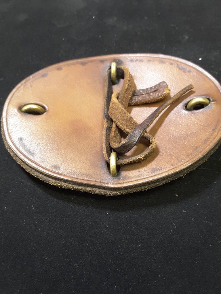 AustroHungarian Baronial Crown NickelSilver Horse Harness Buckle