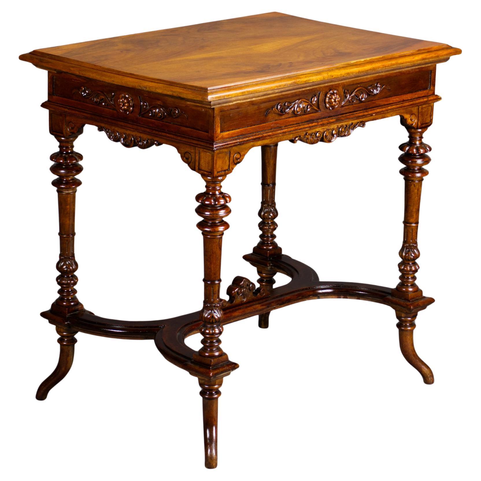 Austro-Hungarian Fruitwood Side Table, circa 1880