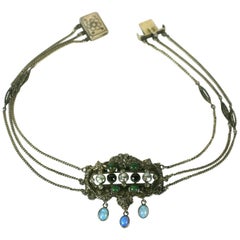 Antique Austro Hungarian Jeweled Necklace