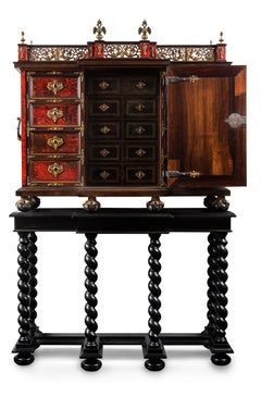 An Austro-Hungarian Late 17th-Early 18th Century Palisander Cabinet on Stand