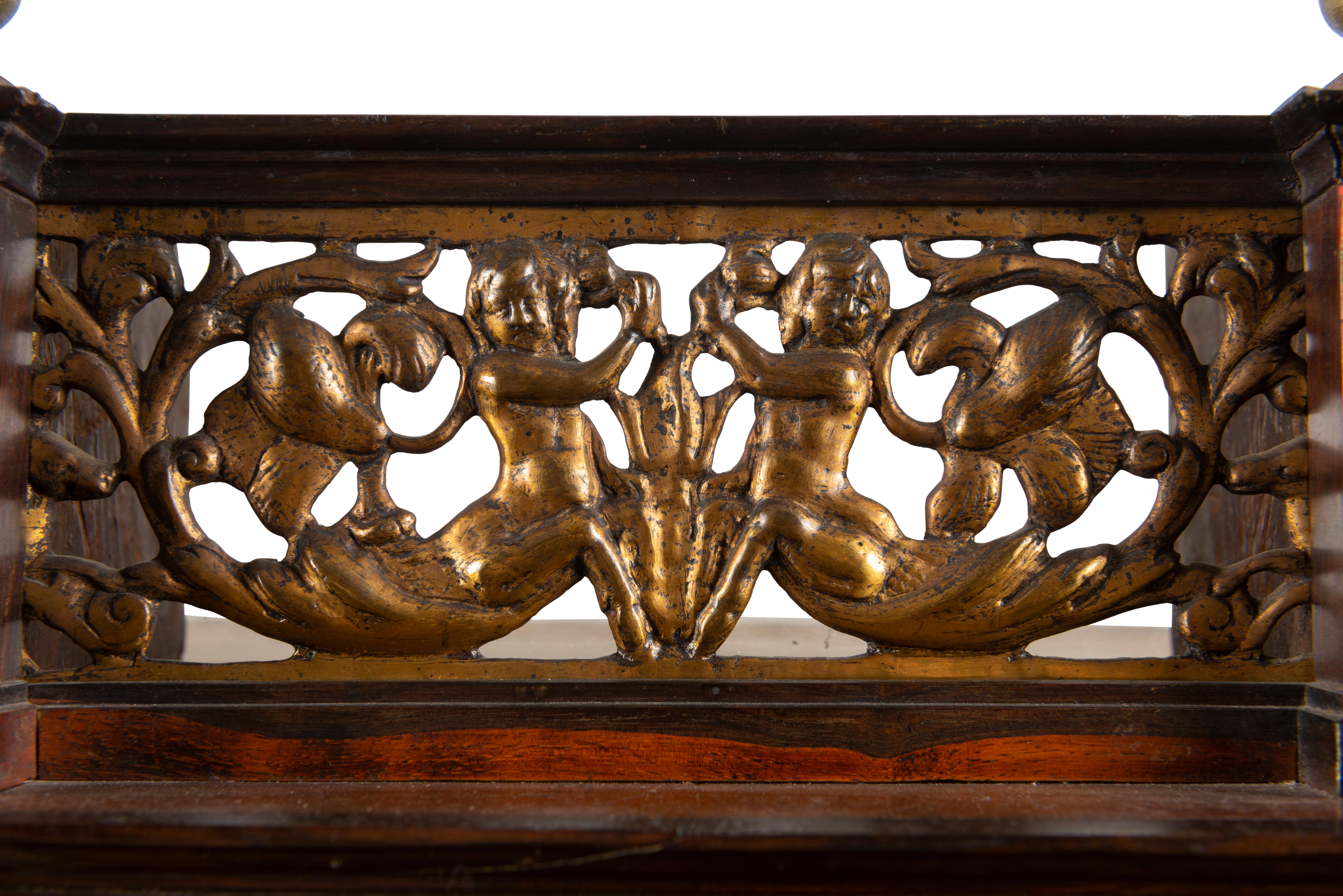 Baroque An Austro-Hungarian Late 17th-Early 18th Century Palisander Cabinet on Stand For Sale