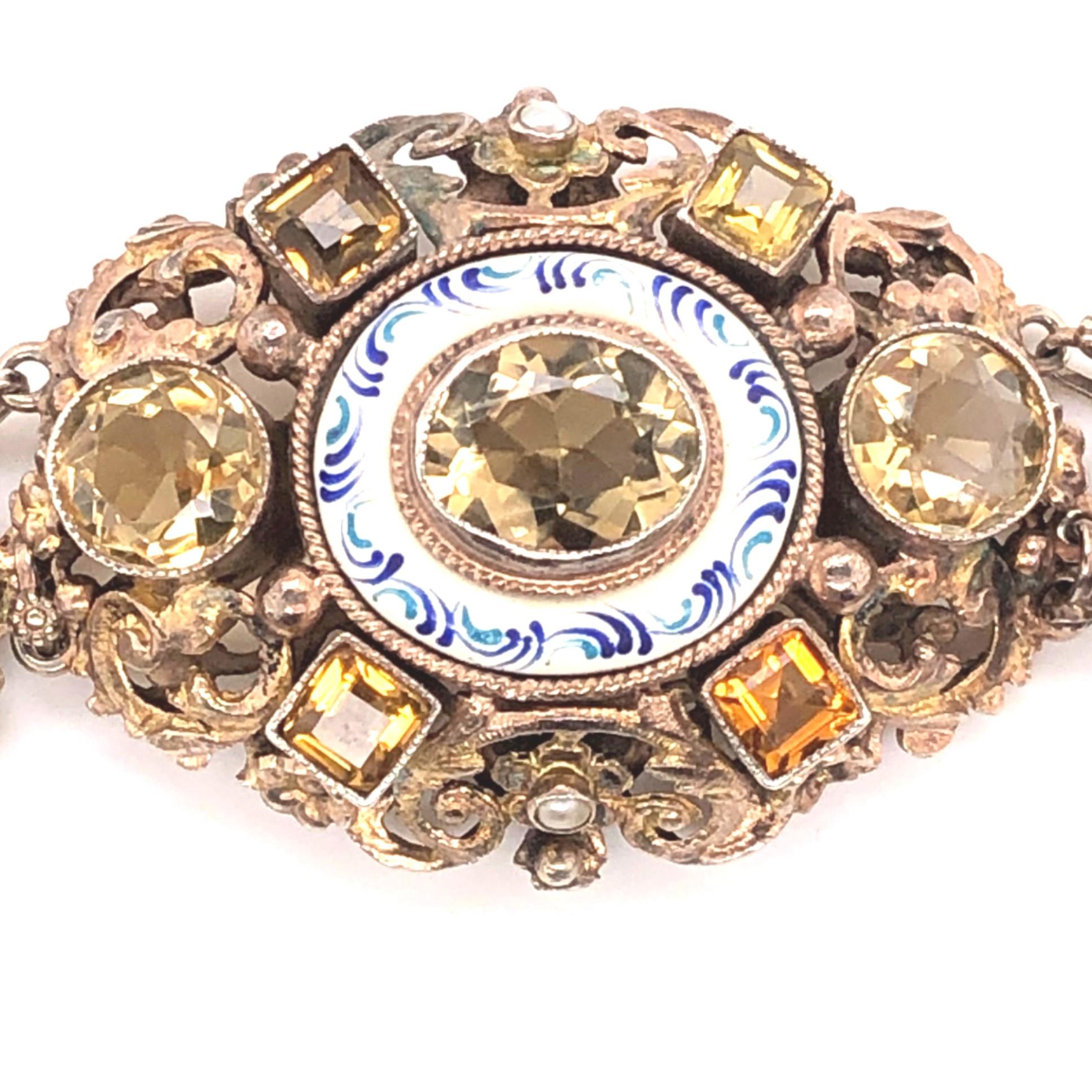 Women's or Men's Austro-Hungarian Necklace, Bracelet and Earring Set