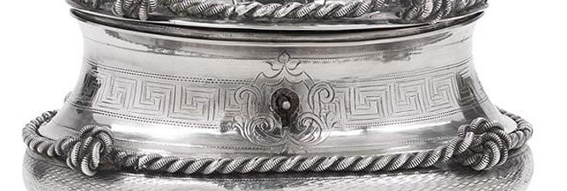 Austro-Hungarian Silver Sugar Box In Good Condition In Vista, CA