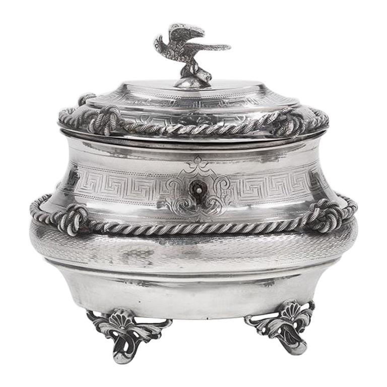 Austro-Hungarian Silver Sugar Box