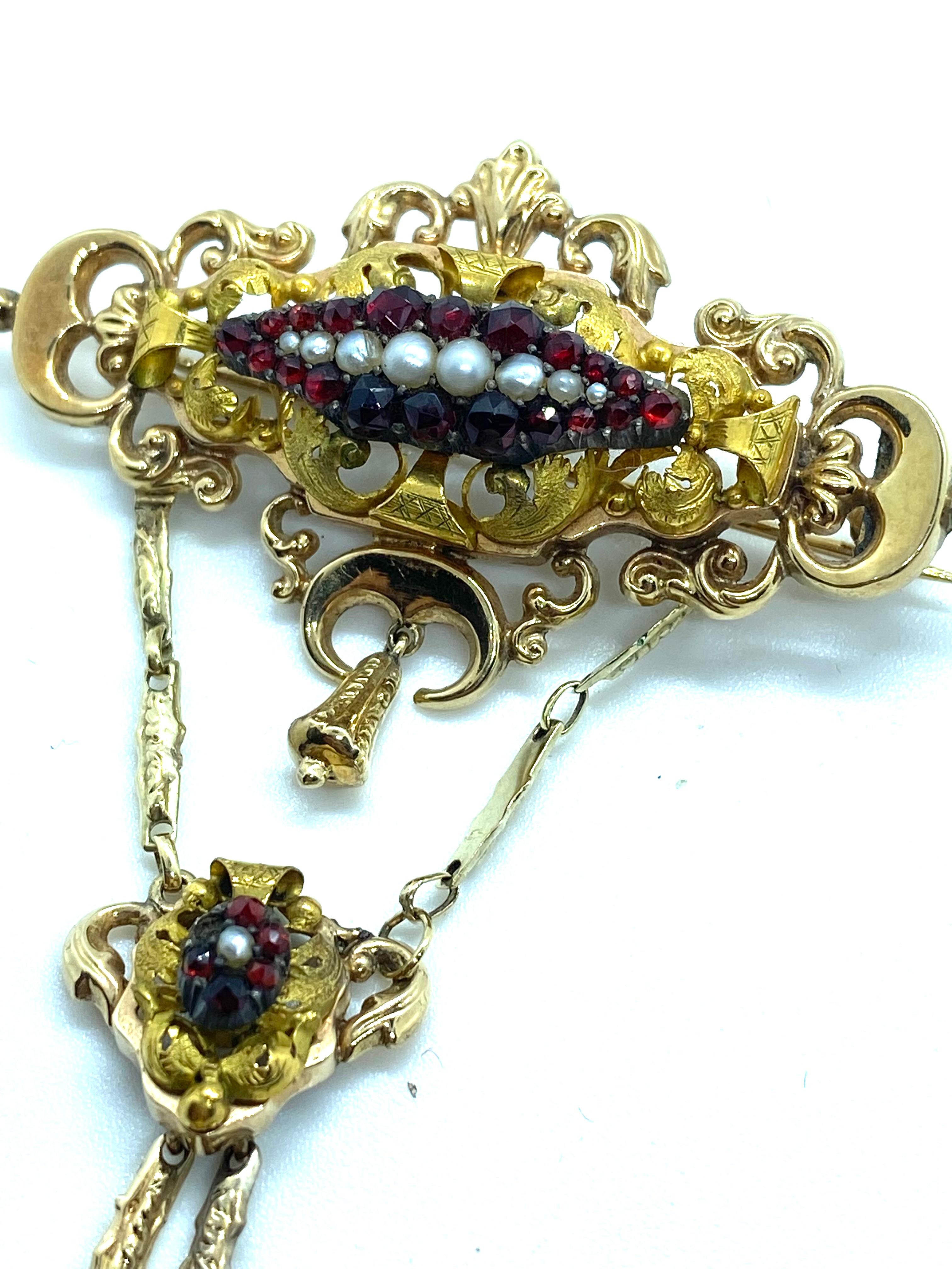 Austrohungarian Earrings and Pendant Set 3