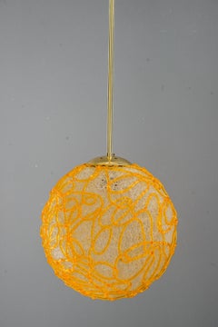 Austrolux hanging lamp with lucite shade vienna around 1970s