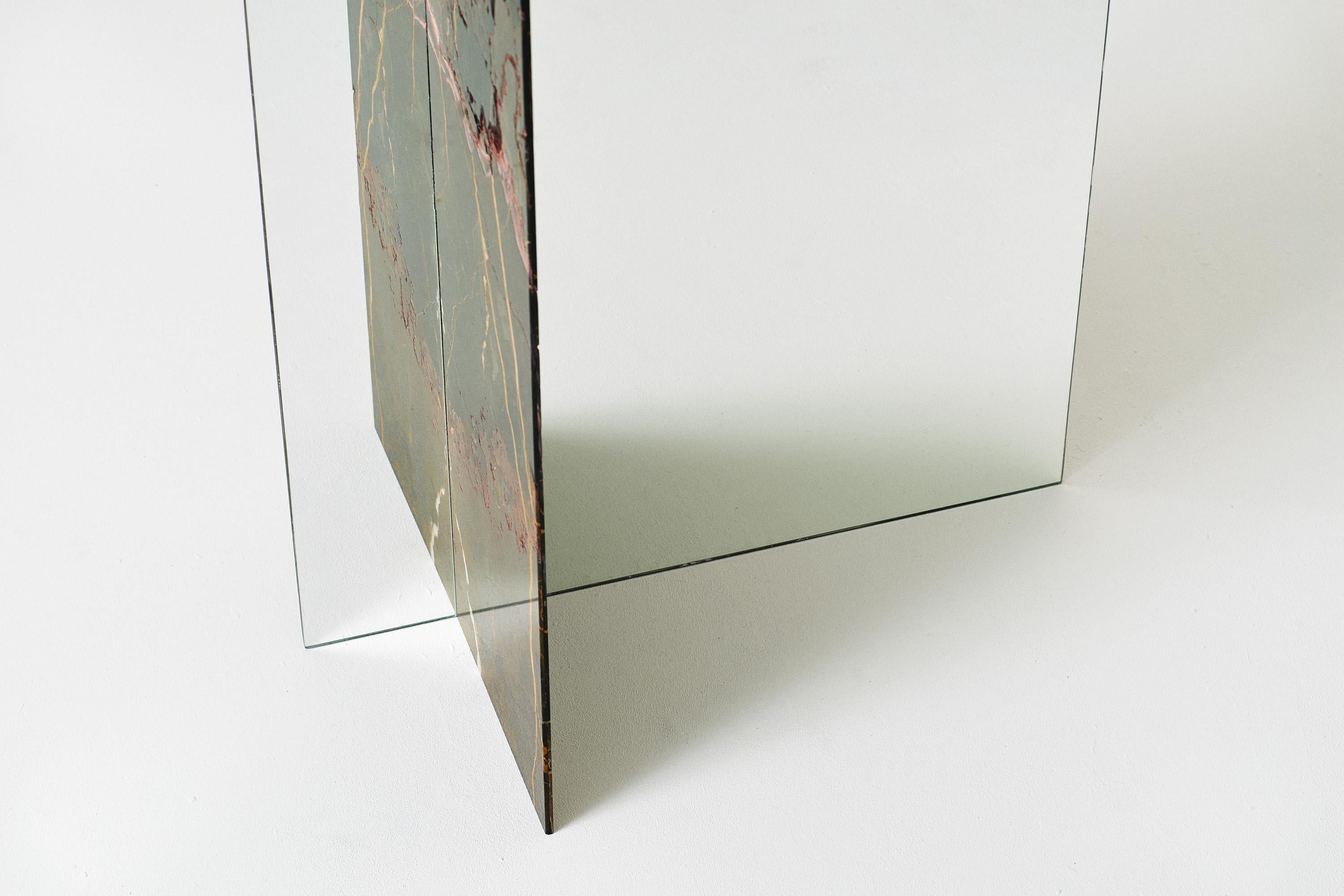 Autem Stand Alone Mirror Marble & Mirrored Glass Contemporary Full Length Mirror In New Condition For Sale In Kolding, DK