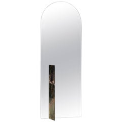 Autem Stand Alone Mirror Marble & Mirrored Glass Contemporary Full Length Mirror