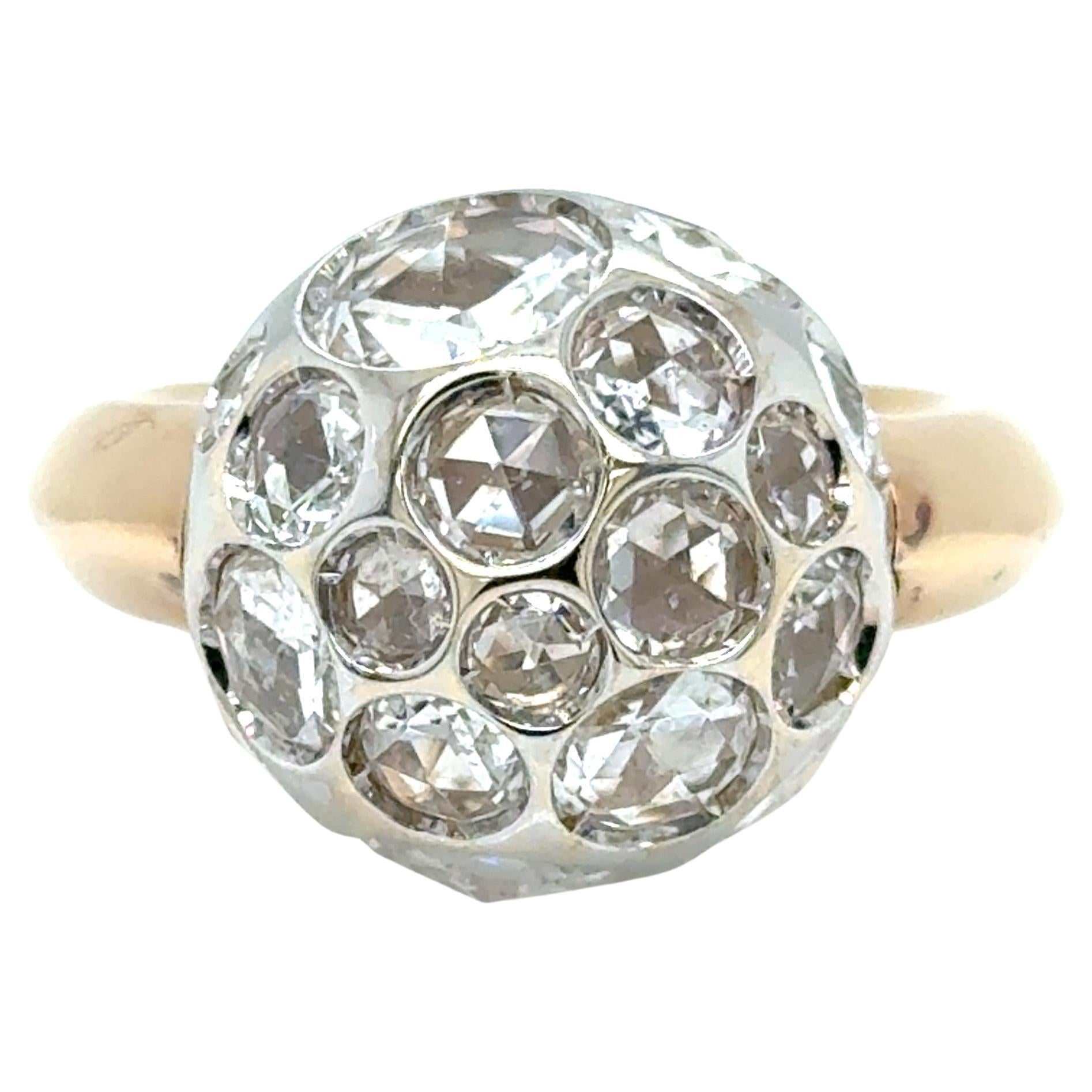 Autenthic Pomellato Harem 18Kt  yellow gold Rock Crystal Ring, Size 6.5 For Sale