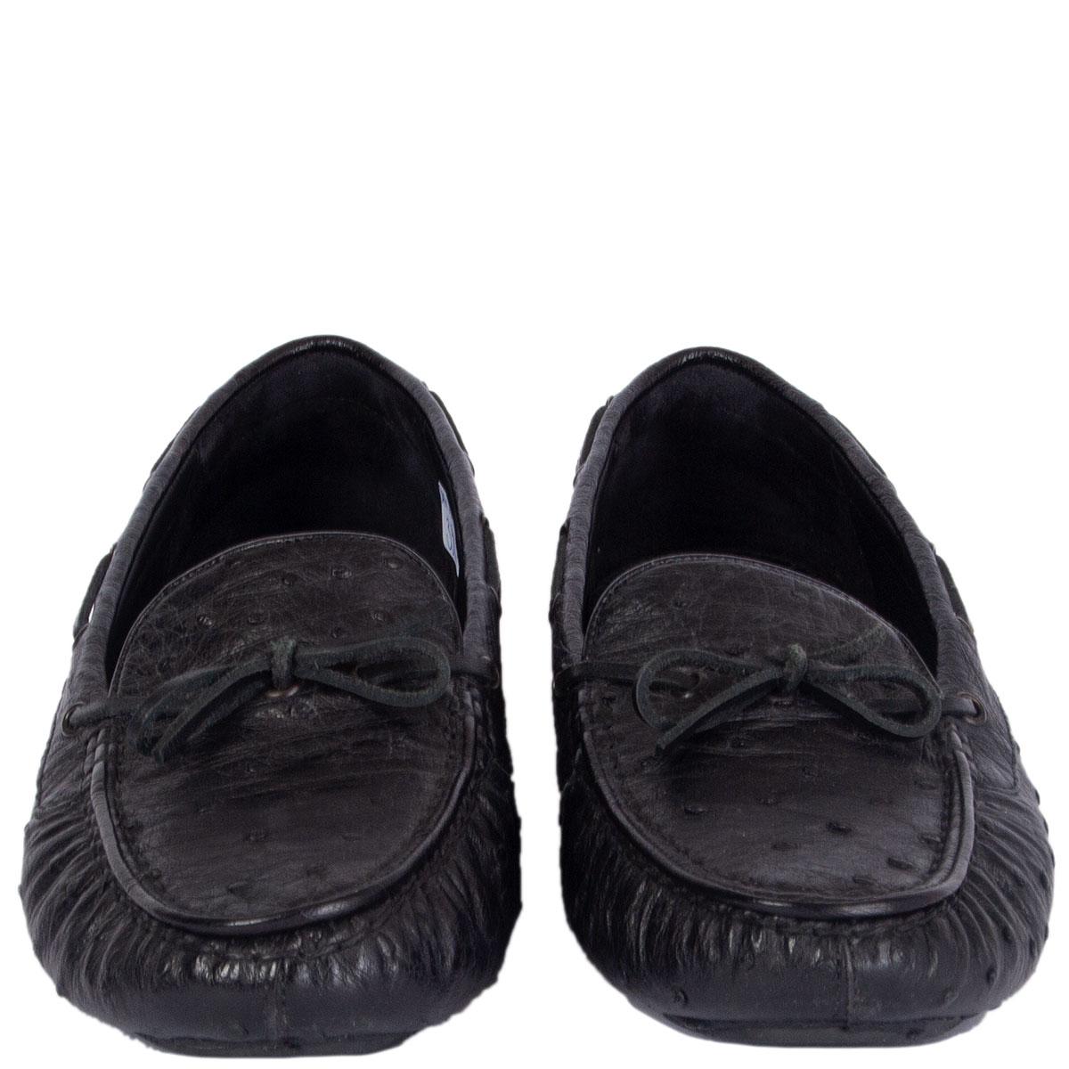 100% authentic Bottega Veneta loafers in black ostrich leather. Have been worn and are in excellent condition. 

Imprinted Size 38
Shoe Size 38
Inside Sole 25cm (9.8in)
Width 8cm (3.1in)

All our listings include only the listed item unless