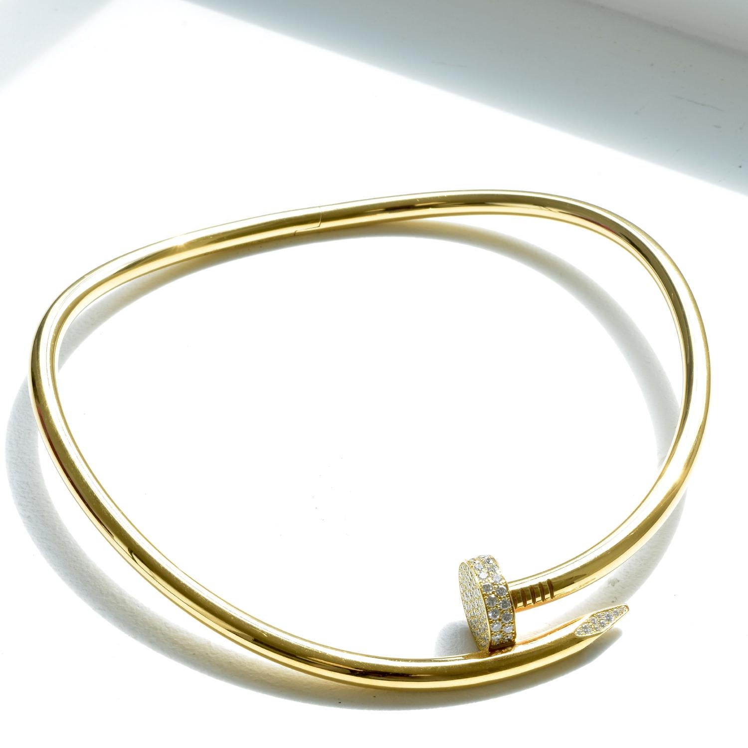 cartier nail necklace choker