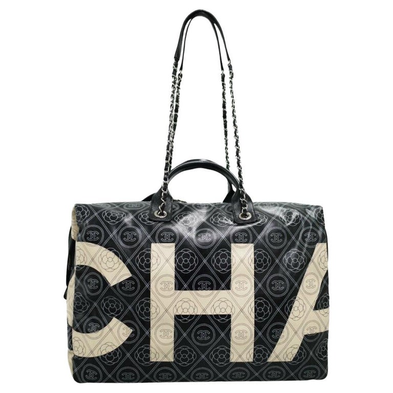 CHANEL Beach Bag in Camellia Printed Canvas at 1stDibs