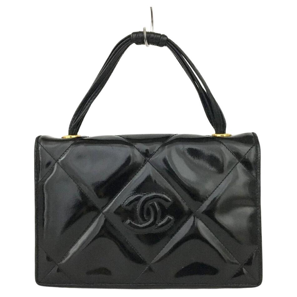 Auth. Chanel CC Quilted Leather Hand Bag